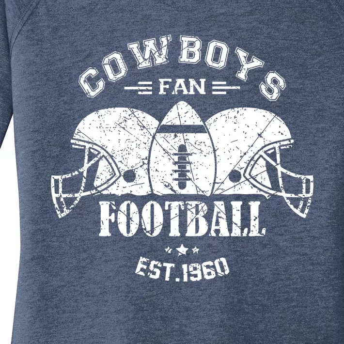 Cowboys Football Est 1960 Fan Women's Perfect Tri Tunic Long Sleeve Shirt