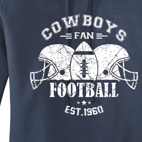 Cowboys Football Est 1960 Fan Women's Pullover Hoodie