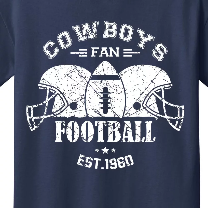 Cowboys Football Est 1960 Fan Kids T-Shirt