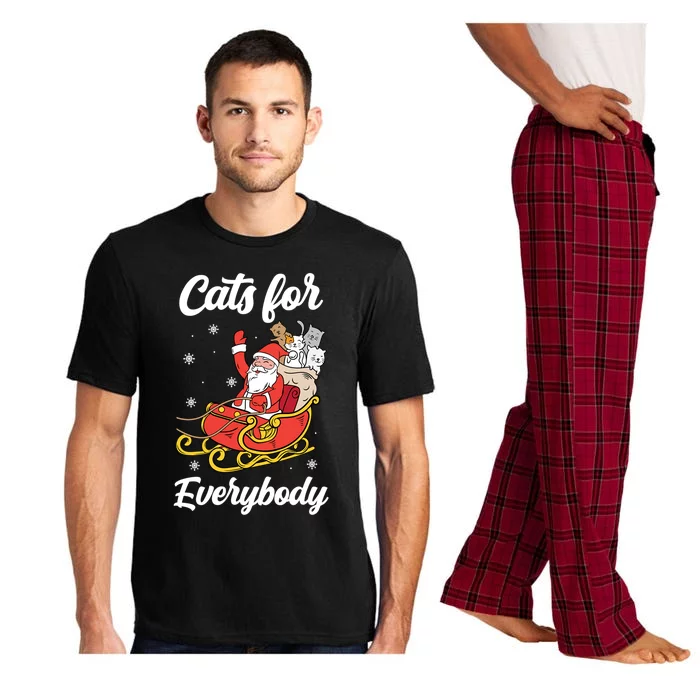 Cats For Everybody Christmas Gift Xmas Gift Pajama Set