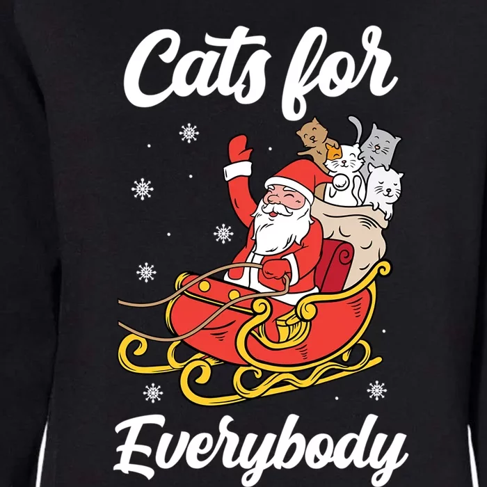 Cats For Everybody Christmas Gift Xmas Gift Womens California Wash Sweatshirt