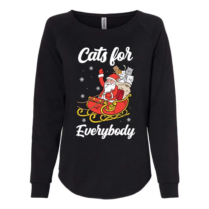 Cats For Everybody Christmas Gift Xmas Gift Womens California Wash Sweatshirt