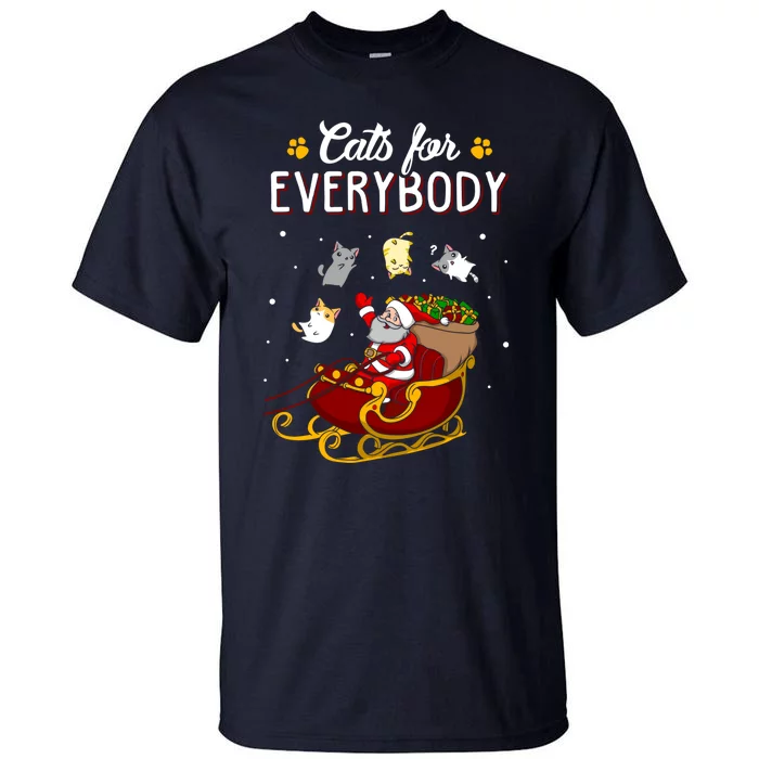 Cats For Everybody Cat Christmas Ugly Christmas Tall T-Shirt