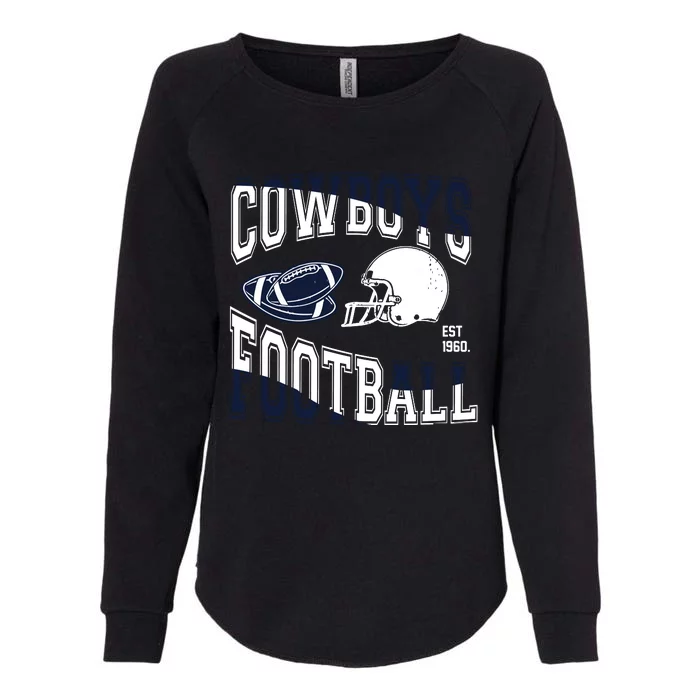 Cowboys Football Est 1960 Womens California Wash Sweatshirt