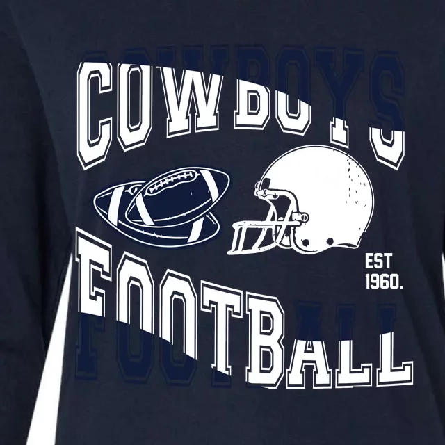 Cowboys Football Est 1960 Womens Cotton Relaxed Long Sleeve T-Shirt