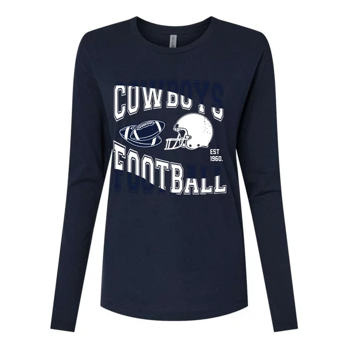 Cowboys Football Est 1960 Womens Cotton Relaxed Long Sleeve T-Shirt