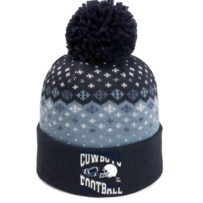 Cowboys Football Est 1960 The Baniff Cuffed Pom Beanie