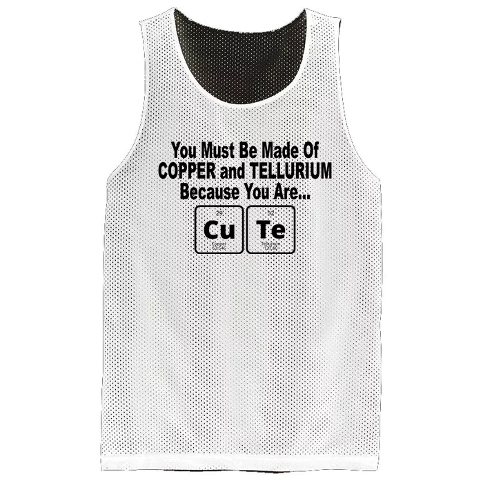 Cute Funny Element Copper Tellurium Mesh Reversible Basketball Jersey Tank