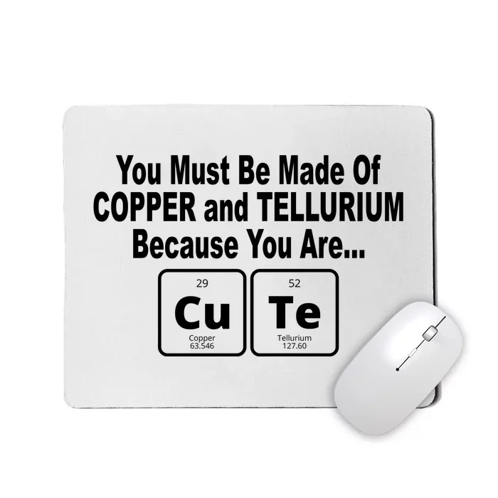 Cute Funny Element Copper Tellurium Mousepad