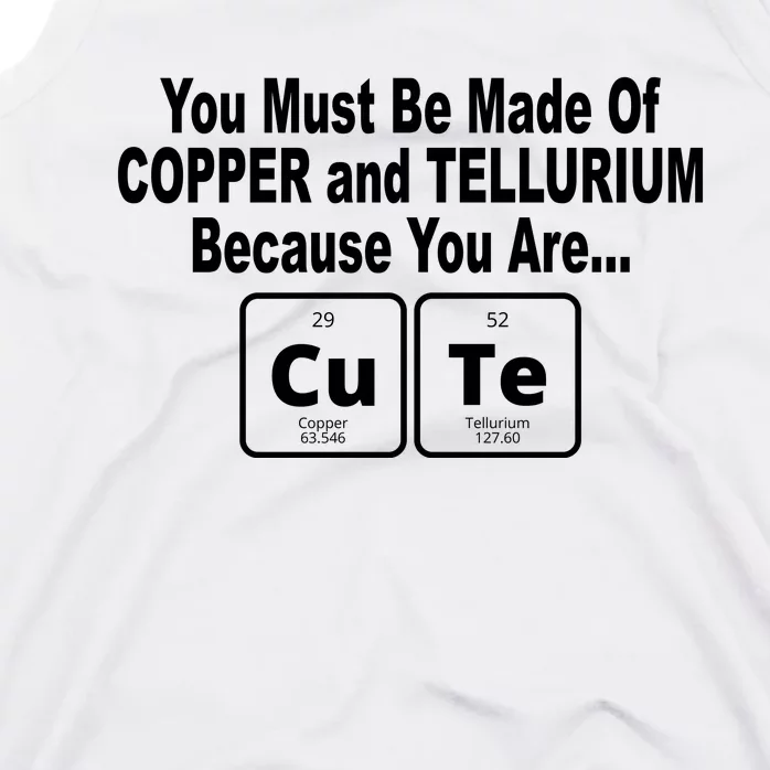 Cute Funny Element Copper Tellurium Tank Top