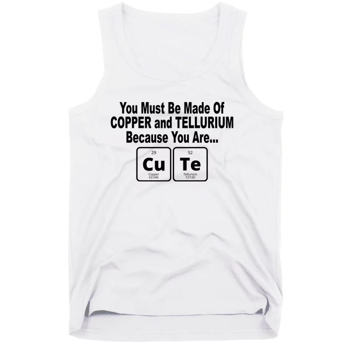 Cute Funny Element Copper Tellurium Tank Top