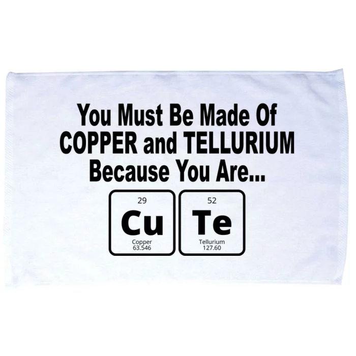 Cute Funny Element Copper Tellurium Microfiber Hand Towel