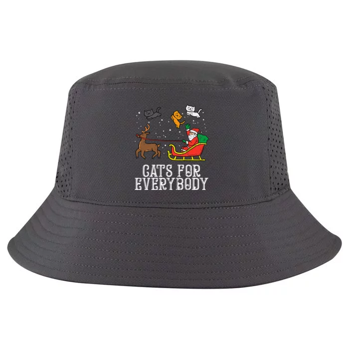 Cats For Everybody Christmas Cat Cool Comfort Performance Bucket Hat