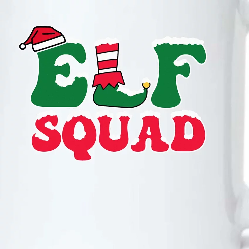 Cute Funny Elf Squad Christmas Seasonal Black Color Changing Mug