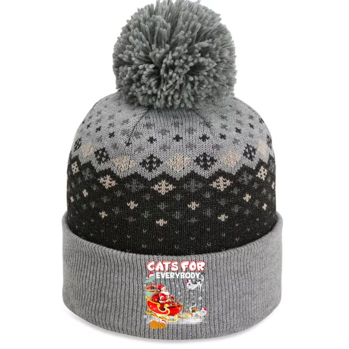 Cats For Everybody Cat Christmas Ugly Christmas Meaningful Gift The Baniff Cuffed Pom Beanie