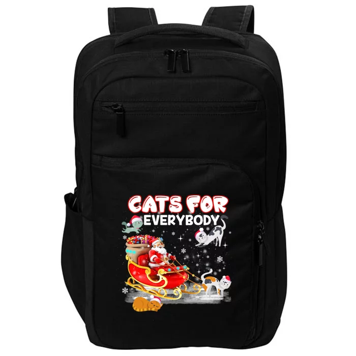 Cats For Everybody Cat Christmas Ugly Christmas Meaningful Gift Impact Tech Backpack