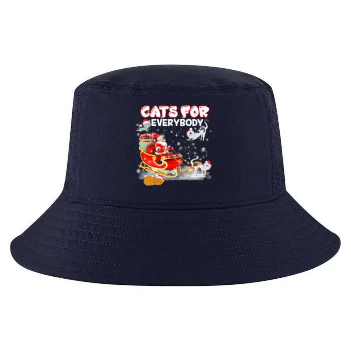 Cats For Everybody Cat Christmas Ugly Christmas Meaningful Gift Cool Comfort Performance Bucket Hat