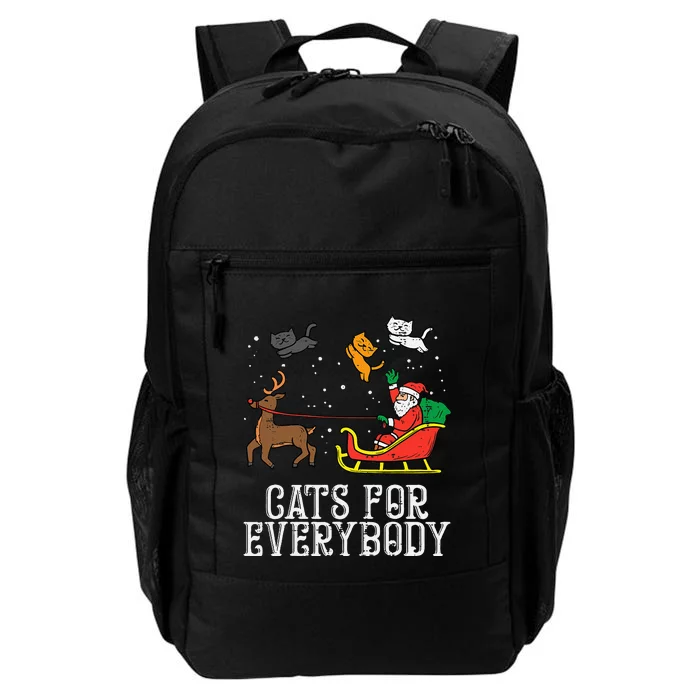 Cats For Everybody Christmas Cat Funny Xmas Daily Commute Backpack