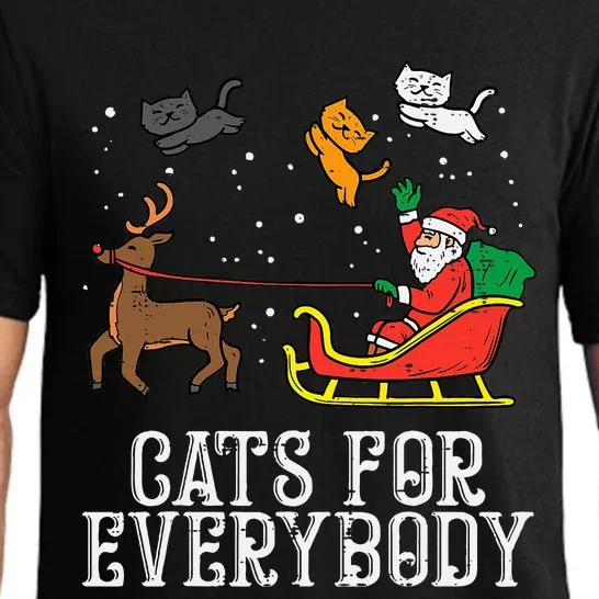 Cats For Everybody Christmas Cat Funny Xmas Pajama Set