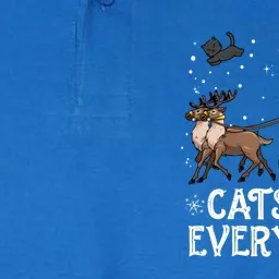 Cats For Everybody Christmas Cat Funny Xmas Santa Funny Gift Softstyle Adult Sport Polo