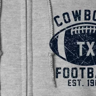 Cowboys Football Est 1960 Full Zip Hoodie