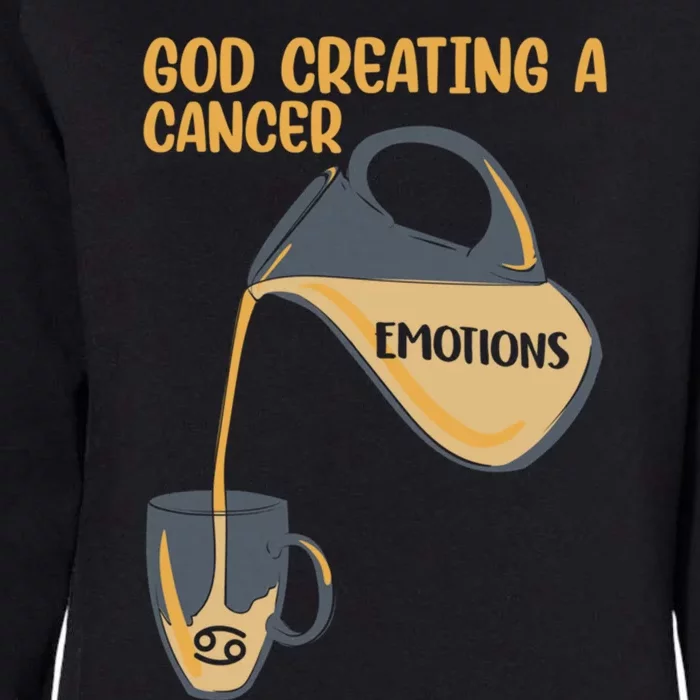 Cancer Facts Emotion Glass Astrology Horoscope Zodiac Sign Gift Womens California Wash Sweatshirt