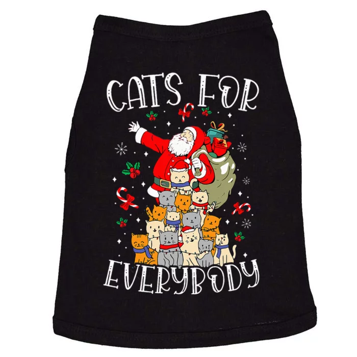 Cats For Everybody Ugly Christmas Cat Funny Xmas Doggie Tank