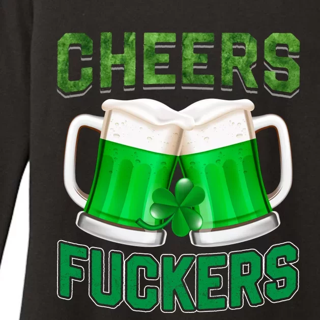 Cheer Fuckers Funny Irish Drinking Womens CVC Long Sleeve Shirt