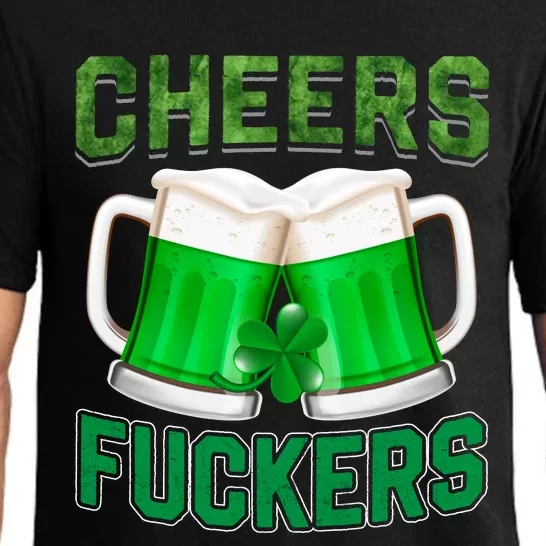 Cheer Fuckers Funny Irish Drinking Pajama Set