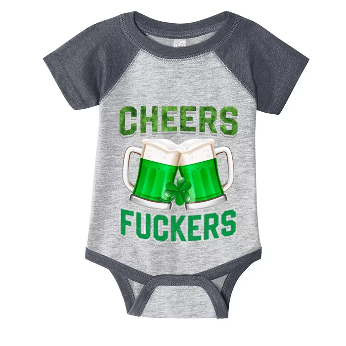 Cheer Fuckers Funny Irish Drinking Infant Baby Jersey Bodysuit