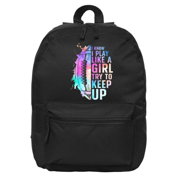 Cool Football For Girls Football Player Coach Sports 16 in Basic Backpack