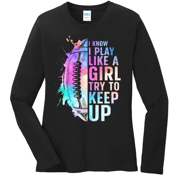 Cool Football For Girls Football Player Coach Sports Ladies Long Sleeve Shirt