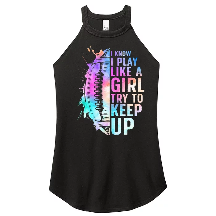 Cool Football For Girls Football Player Coach Sports Women’s Perfect Tri Rocker Tank