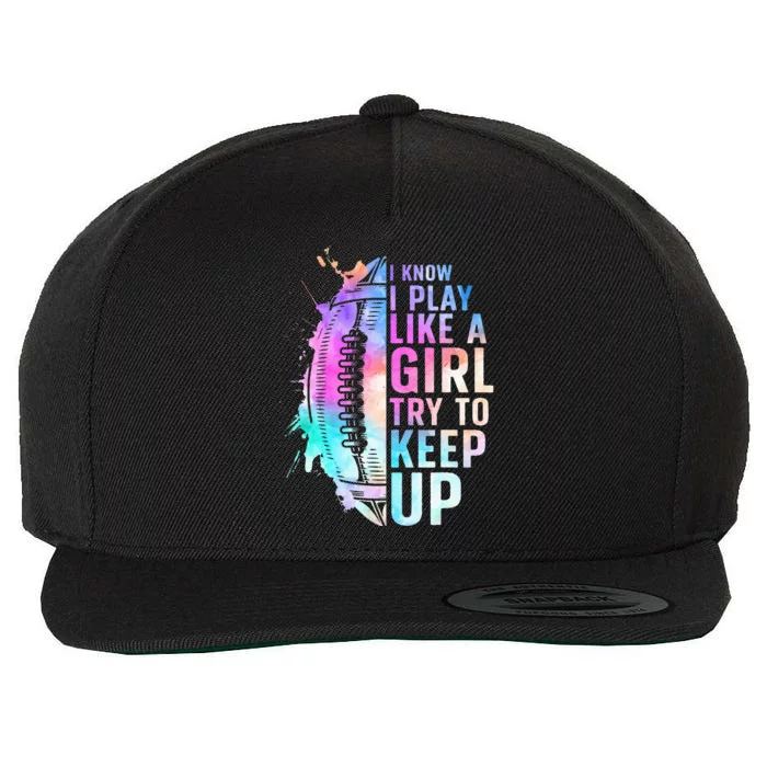 Cool Football For Girls Football Player Coach Sports Wool Snapback Cap