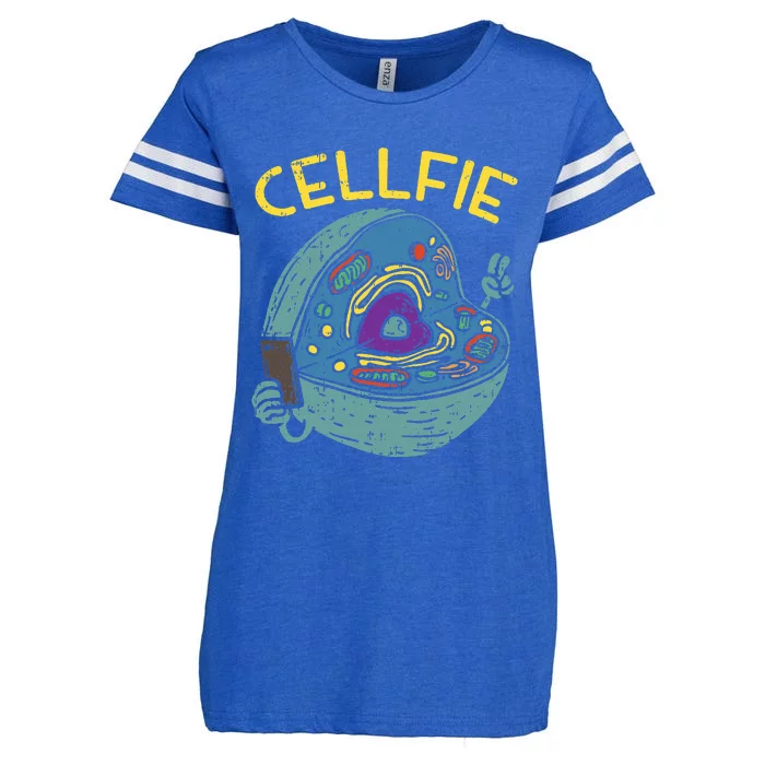 Cell Fie Funny Science Biology Teacher Enza Ladies Jersey Football T-Shirt