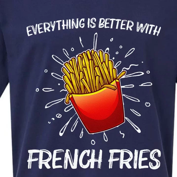 Cool Fries For French Fry Lover Fast Food Lovers Sueded Cloud Jersey T-Shirt