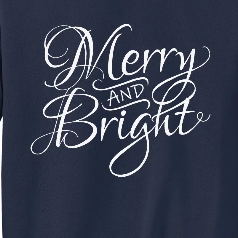 Christmas Funny Funny Merry & Bright Casual Xmas Gift Sweatshirt