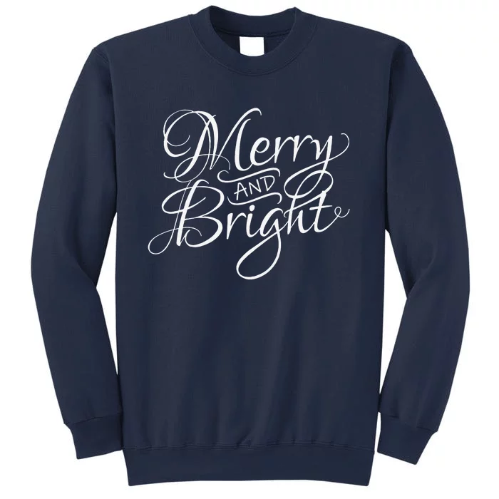 Christmas Funny Funny Merry & Bright Casual Xmas Gift Sweatshirt