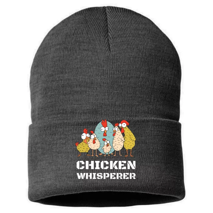 Chickens For Farmers Chicken Keepers Chicken Whisperer Sustainable Knit Beanie