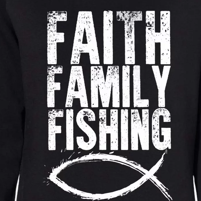 Christian Fish Faith Family Fishing Womens California Wash Sweatshirt