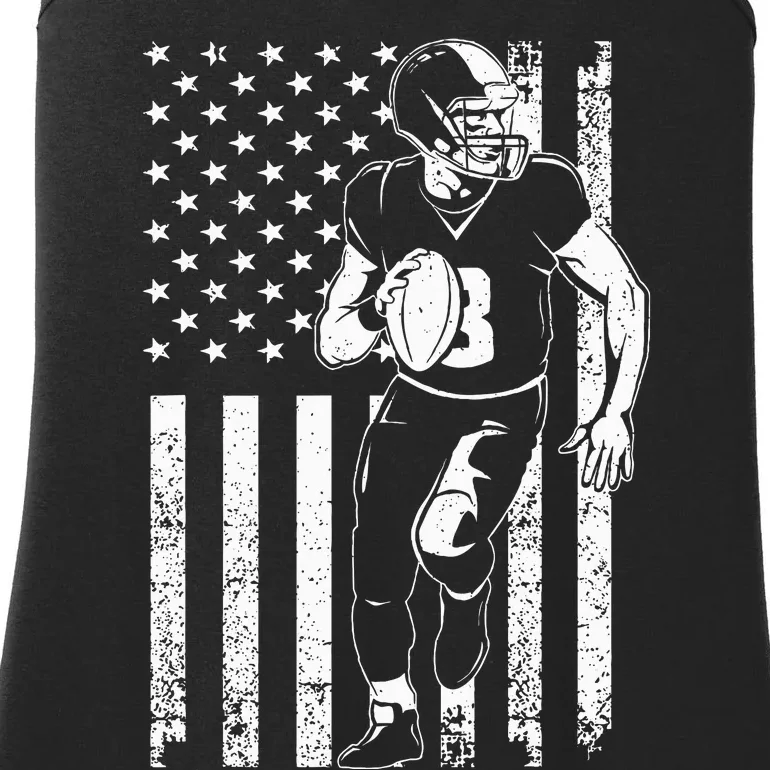 Cool Football For 4th July Football Player Lineman Ladies Essential Tank