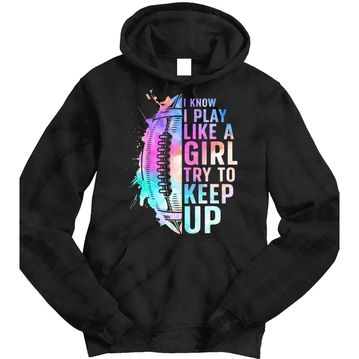 Cool Football For Football Player Coach Sports Tie Dye Hoodie