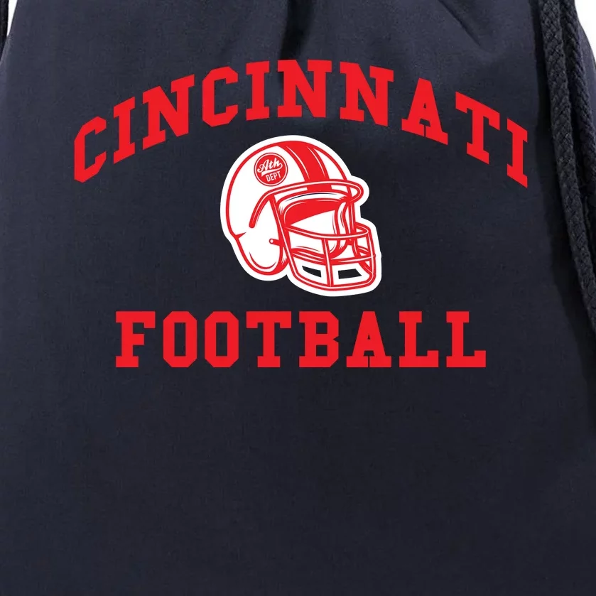 Cincinnati Football Fans Drawstring Bag