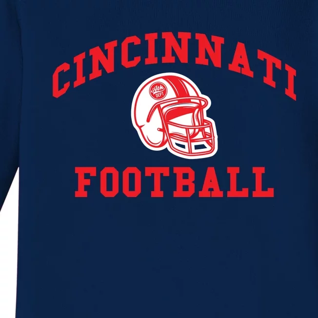 Cincinnati Football Fans Baby Long Sleeve Bodysuit