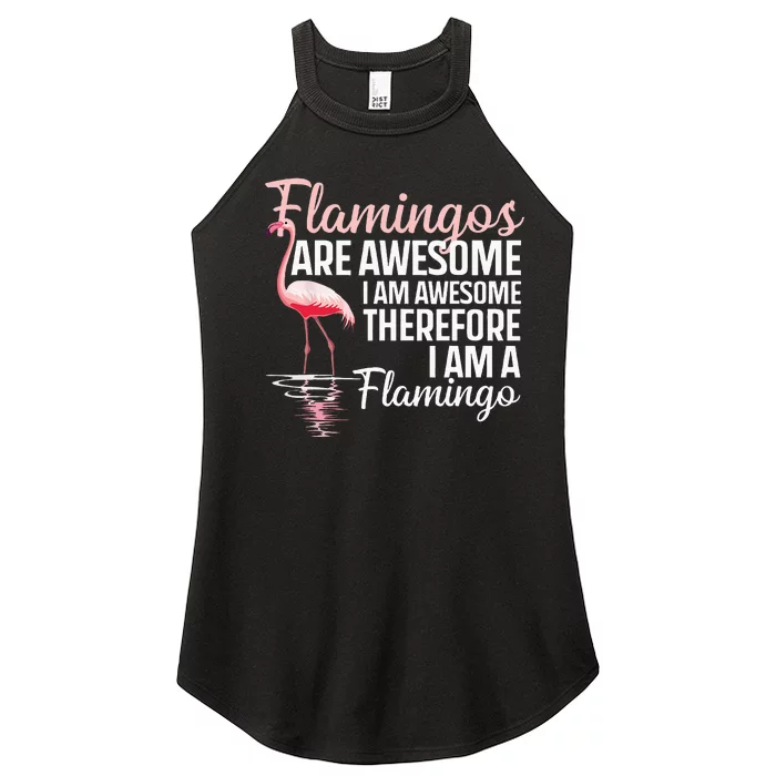 Cool Flamingo For Men Women Pink Flamingos Flock Bird Lovers Women’s Perfect Tri Rocker Tank