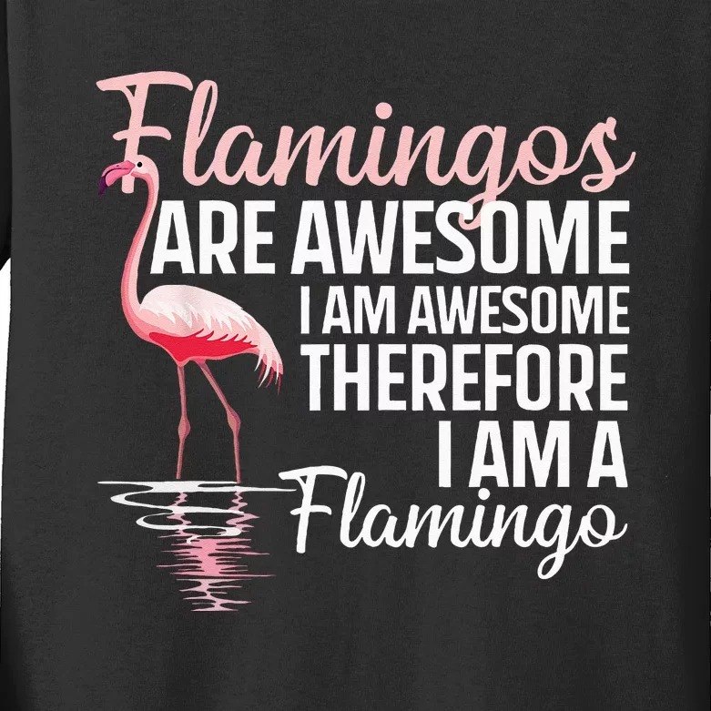 Cool Flamingo For Men Women Pink Flamingos Flock Bird Lovers Kids Long Sleeve Shirt