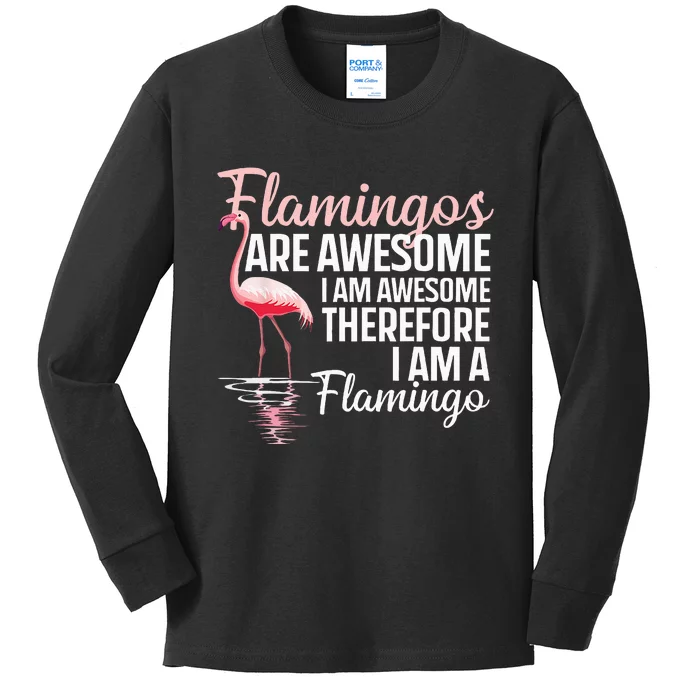 Cool Flamingo For Men Women Pink Flamingos Flock Bird Lovers Kids Long Sleeve Shirt