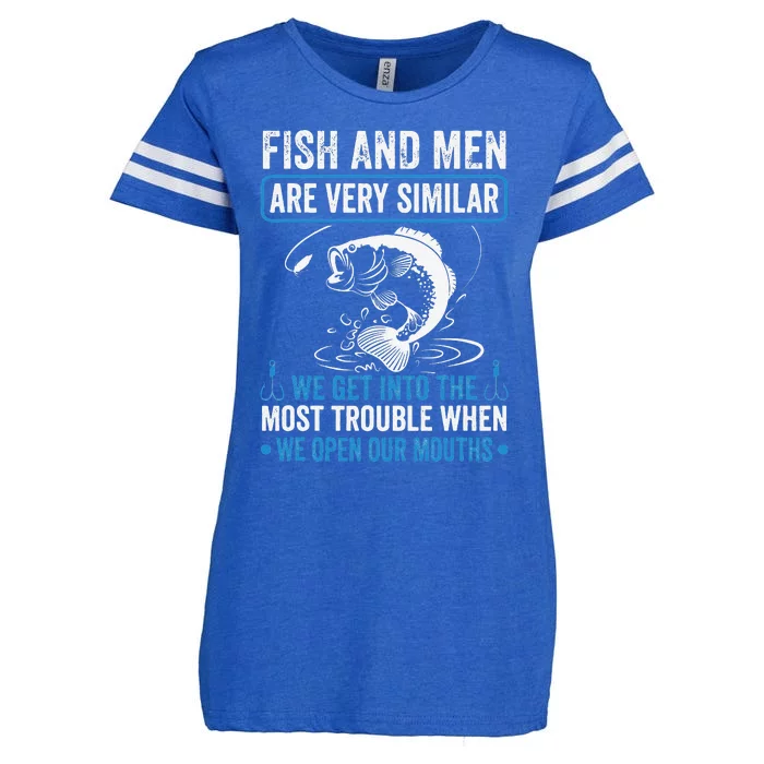 Cute Fisher Funny Fishing Very Similar Into The Most Trouble Enza Ladies Jersey Football T-Shirt