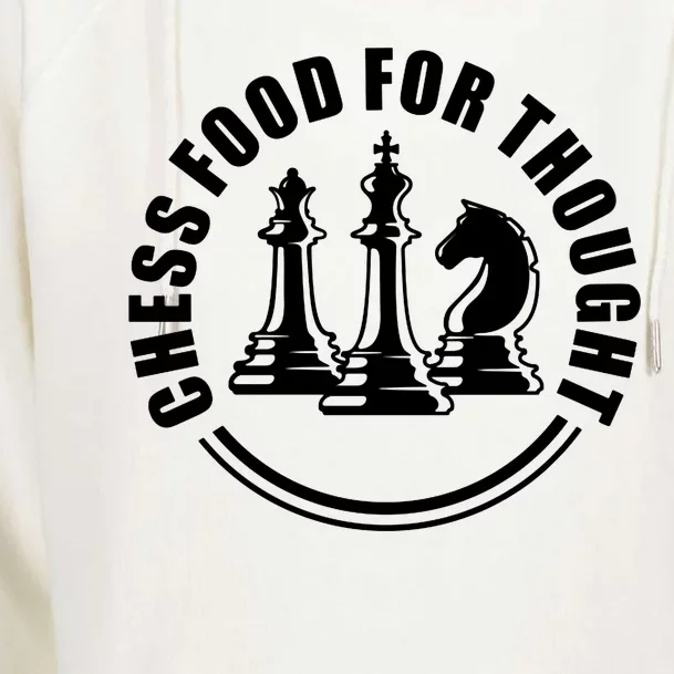 Chess Food For Thought Womens Funnel Neck Pullover Hood