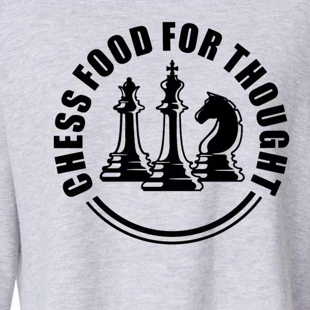 Chess Food For Thought Cropped Pullover Crew